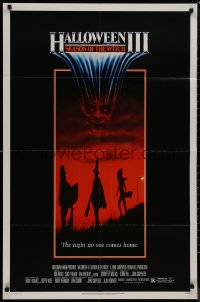 8w0953 HALLOWEEN III 1sh 1982 Season of the Witch, horror sequel, the night no one comes home!