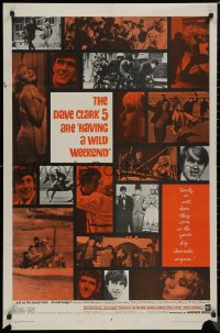 8w0957 HAVING A WILD WEEKEND 1sh 1965 John Boorman rock & roll comedy, great photo montage!