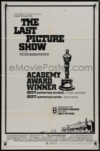 8w1021 LAST PICTURE SHOW awards 1sh 1971 Peter Bogdanovich, Jeff Bridges & Cybill Shepherd
