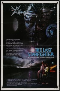 8w1022 LAST STARFIGHTER 1sh 1984 Lance Guest, great sci-fi art by Charles de Mar!