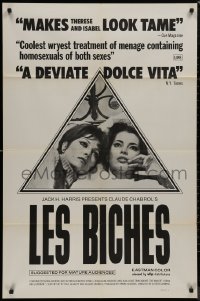 8w1024 LES BICHES 1sh 1979 Claude Chabrol directed, Trintignant, Jacqueline Sassard, Bad Girls!