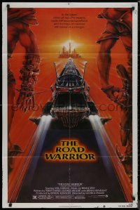 8w1047 MAD MAX 2: THE ROAD WARRIOR 1sh 1982 Mel Gibson in the title role, great art by Commander!