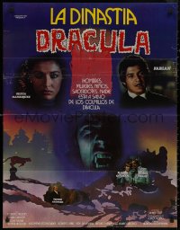 8w0138 LA DINASTIA DE DRACULA Mexican poster 1981 a Duke executed for witchcraft is resurrected!