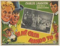 8w0096 HOBSON'S CHOICE Mexican LC 1960 David Lean, different border art of Charles Laughton & cast!