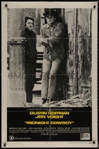 8w1074 MIDNIGHT COWBOY 1sh 1969 Dustin Hoffman, Jon Voight, John Schlesinger classic, X-rated!