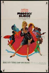 8w1079 MODESTY BLAISE 1sh 1966 Bob Peak art of sexiest female secret agent Monica Vitti!