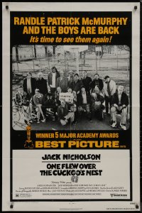 8w1116 ONE FLEW OVER THE CUCKOO'S NEST 1sh R1978 Jack Nicholson & cast, Milos Forman classic!
