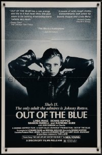8w1118 OUT OF THE BLUE 1sh 1980 young punk Linda Manz, directed by Dennis Hopper!
