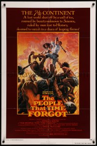 8w1128 PEOPLE THAT TIME FORGOT 1sh 1977 Edgar Rice Burroughs, a lost continent shut off by ice!