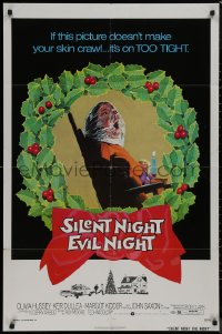 8w1214 SILENT NIGHT EVIL NIGHT 1sh 1975 this gruesome image will surely make your skin crawl!