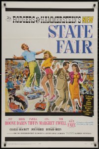 8w1235 STATE FAIR 1sh 1962 Pat Boone, Ann-Margret, Rodgers & Hammerstein musical!