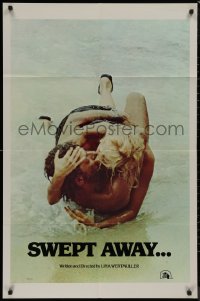 8w1246 SWEPT AWAY int'l 1sh 1975 Giancarlo Giannini, Mariangela Melato, directed by Lina Wertmuller!