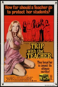8w1281 TRIP WITH THE TEACHER 1sh 1974 super sexy Brenda Fogarty goes too far for her students!