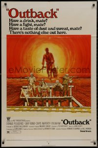 8w1304 WAKE IN FRIGHT 1sh 1971 Ted Kotcheff Australian Outback cult classic, have a drink mate!