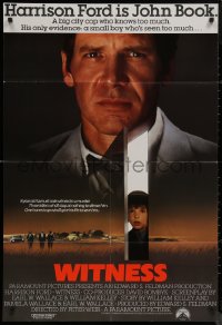 8w1323 WITNESS int'l 1sh 1985 big city cop Harrison Ford in Amish country, directed by Peter Weir!