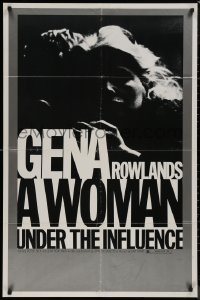 8w1327 WOMAN UNDER THE INFLUENCE 1sh 1974 John Cassavetes, close-up of Gena Rowlands!