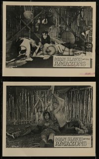 8w0013 MAN SLAVES OF THE AMAZONS 6 Canadian 8x10 stills 1970s jungle kung fu martial arts thriller!