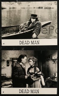 8w0088 DEAD MAN 6 French LCs 1996 great image of Johnny Depp pointing gun, Jim Jarmusch's mystic western!