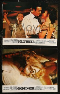8w0080 GOLDFINGER 8 French LCs R1970s great images of Sean Connery as James Bond 007!
