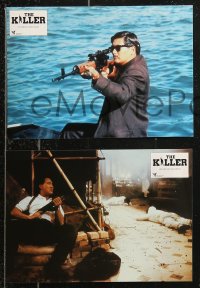 8w0083 KILLER 8 French LCs 1995 John Woo directed, action images of Chow Yun-Fat!