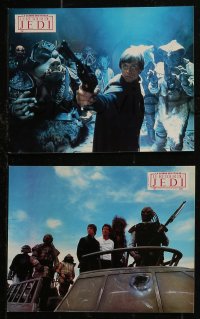 8w0090 RETURN OF THE JEDI 6 French LCs 1983 Luke, Leia, Han, Chewbacca, Darth Vader, Lando!