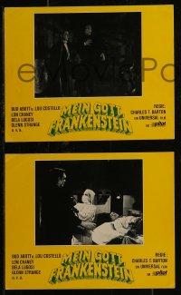 8w0125 ABBOTT & COSTELLO MEET FRANKENSTEIN 6 German LCs R1970 Wolfman & Dracula after Bud & Lou!