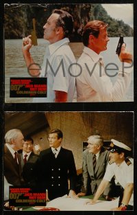 8w0111 MAN WITH THE GOLDEN GUN 20 German LCs 1974 Moore as Bond, action scenes & sexy women!
