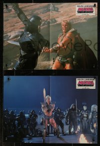 8w0129 MASTERS OF THE UNIVERSE 3 German LCs 1987 great images of Dolph Lundgren as He-Man!