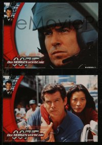 8w0122 TOMORROW NEVER DIES 8 German LCs 1997 cool images of Pierce Brosnan as James Bond 007!