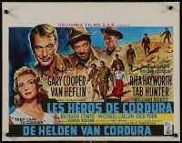 8x0122 THEY CAME TO CORDURA Belgian 1959 Gary Cooper, Rita Hayworth, Tab Hunter, Van Heflin!