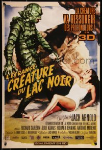 8x0328 CREATURE FROM THE BLACK LAGOON French 16x24 R2012 art of monster holding sexy Julie Adams!