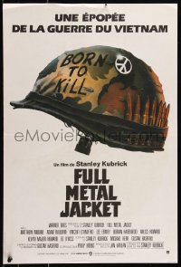 8x0345 FULL METAL JACKET French 15x23 1987 Stanley Kubrick Vietnam War movie, Philip Castle art!