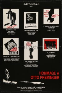 8x0355 HOMMAGE A OTTO PREMINGER French 16x24 2000s Man With The Golden Arm, Saul Bass artwork!