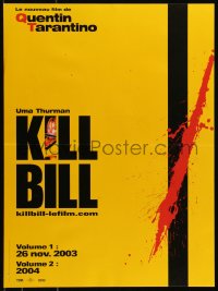 8x0361 KILL BILL: VOL. 1/KILL BILL: VOL. 2 teaser French 16x21 2004 Quentin Tarantino, Uma Thurman, cool!