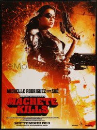8x0378 MACHETE KILLS teaser French 15x21 1913 great close up of sexy tough Michelle Rodriguez!