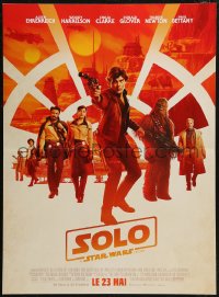 8x0397 SOLO advance French 16x22 2018 A Star Wars Story, Ron Howard, Alden Ehrenreich as young Han!