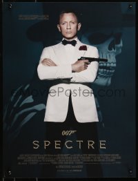 8x0398 SPECTRE French 16x21 2015 cool color image of Daniel Craig as James Bond 007 with gun!