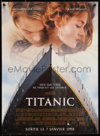 8x0408 TITANIC advance French 16x22 1998 Leonardo DiCaprio, Kate Winslet, directed by James Cameron!