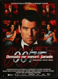 8x0409 TOMORROW NEVER DIES French 16x21 1997 Pierce Brosnan as Bond, Michelle Yeoh, Teri Hatcher!