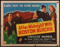 8x0225 AFTER MIDNIGHT WITH BOSTON BLACKIE 1/2sh 1943 Chester Morris keeps the action boiling, rare!