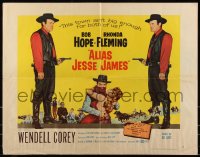 8x0226 ALIAS JESSE JAMES style A 1/2sh 1959 wacky outlaw Bob Hope & sexy Rhonda Fleming!
