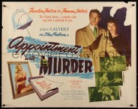 8x0228 APPOINTMENT WITH MURDER 1/2sh 1948 Calvert as The Falcon makes a date w/thrill of his life!