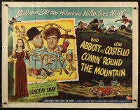 8x0240 COMIN' ROUND THE MOUNTAIN style A 1/2sh 1951 hillbillies Bud Abbott & Lou Costello, Dorothy Shay
