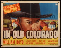 8x0259 IN OLD COLORADO style B 1/2sh 1941 William Boyd as Hopalong Cassidy over canyon, ultra rare!