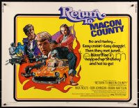 8x0282 RETURN TO MACON COUNTY 1/2sh 1975 Kinyon art of Nick Nolte, Don Johnson & hottest '57 Chevy!
