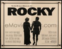 8x0283 ROCKY 1/2sh 1976 boxer Sylvester Stallone holding hands with Talia Shire, boxing classic!