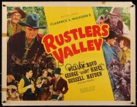 8x0285 RUSTLER'S VALLEY 1/2sh R1946 art of William Boyd as Hopalong Cassidy!