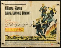 8x0288 SERGEANTS 3 1/2sh 1962 John Sturges, Frank Sinatra, Rat Pack parody of Gunga Din!