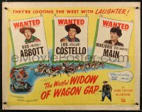 8x0300 WISTFUL WIDOW OF WAGON GAP style A 1/2sh 1947 Bud Abbott & Lou Costello on wanted posters!