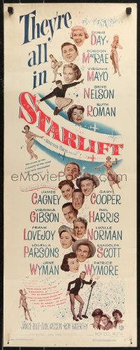 8x0557 STARLIFT insert 1951 Gary Cooper, James Cagney, Doris Day, Virginia Mayo & all-star cast!